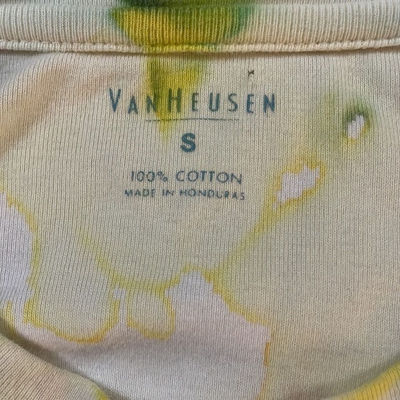 𝅺van Heusen Rainbow Tye Dye 100% Cotton Tee T-Shirt - Picture 6 of 7